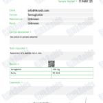 Test Report #59543 for semaglutide hkroids.com